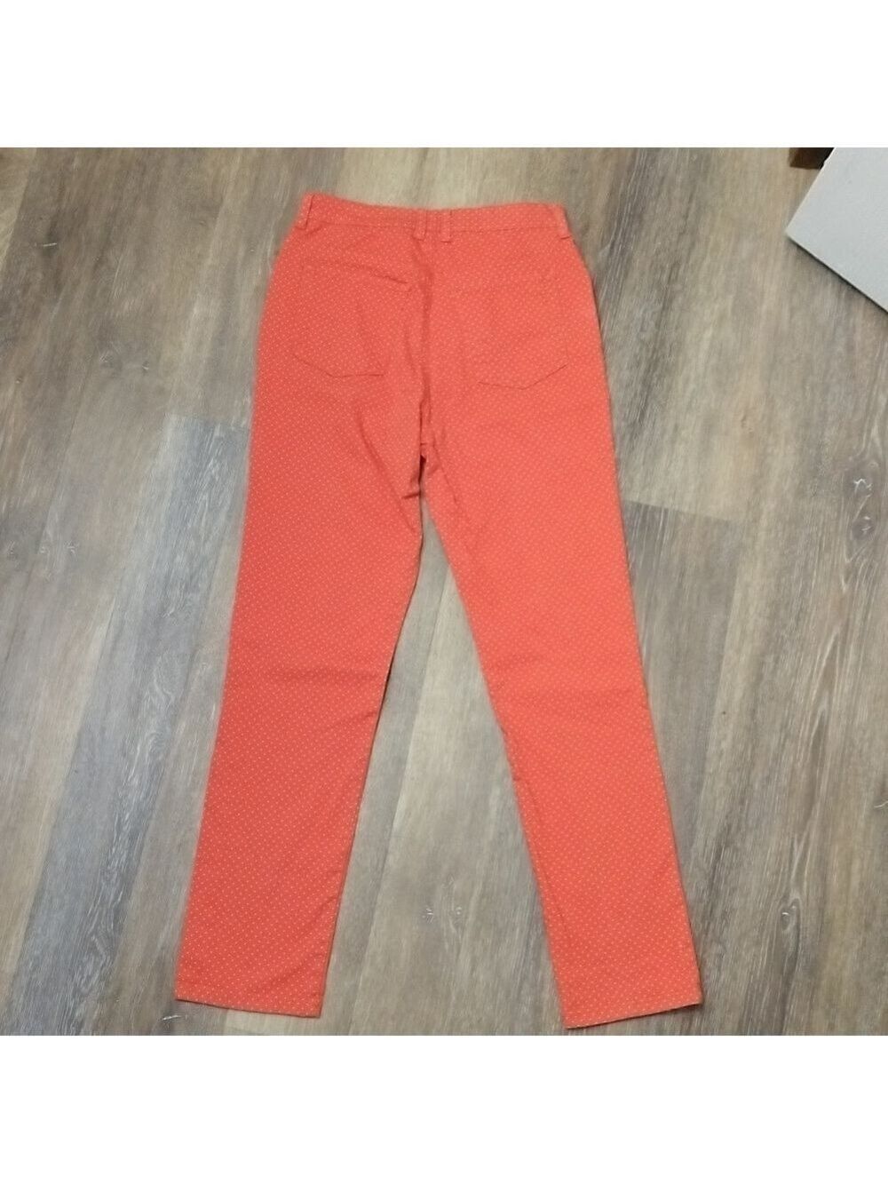 Charter Club Polka Dot Pants Orange Size 8 - Picture 3 of 3